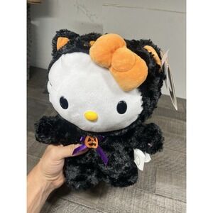Hello Kitty Animated Halloween Black Cat Side Stepper Plush Greeter NWT